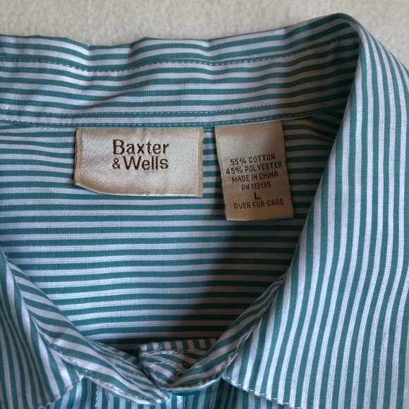 Baxter & Wells birdhouse embroidery button-up 3/4 sleeve blouse - size large - Picture 14 of 16